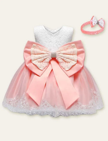 Bow Mesh Sleeveless Party Dress - Mini Taylor